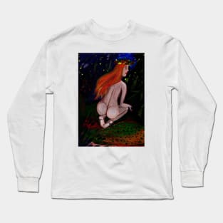 Naked forest woman Long Sleeve T-Shirt